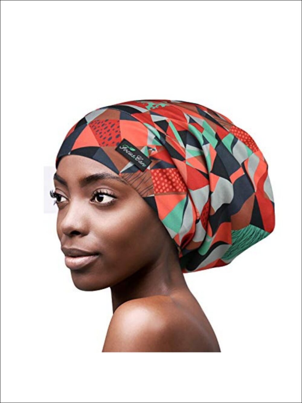Adjustable Satin Lined Sleep Cap for Dreadlocks Curly Hair Large Head Stay On